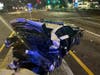A driver is facing multiple DUI charges after crashing into a parked Florida Highway Patrol Saturday night. 