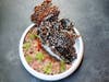 The lunch crowd will be able to indulge in the Mediterranean tuna tartare with castelvetrano olives, tomato, citrus, capers, bottarga and black tapioca crisp.