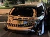 Dennis Murphy was driving a 2011 Hyundai Sonata when he struck the back of the police vehicle in the northbound lanes of U.S. 19 at Dimmitt Drive April 22.