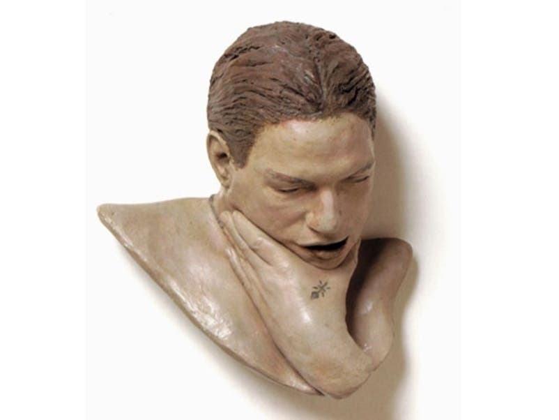 John Ahearn, Luis Fuentes, South Bronx, 1979. Plaster and acrylic, 14½ x 9½ x 15½ in. © John Ahearn. Purchased 1984 with funds provided by Florida's Art in State Buildings Program (FS.255.043), University of South Florida Collection.