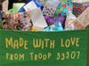 The Scouts spent eight months learning how to design, sew and create 70 gifts called “Hug-Me” pillows for the pediatric patients at TGH.  