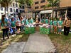The Scouts spent eight months learning how to design, sew and create 70 gifts called “Hug-Me” pillows for the pediatric patients at TGH.  