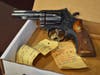 Officer William Krikavak's service revolver was given to the family as well. 