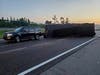A rollover crash on Interstate 75 involving a Ford Expedition towing a camper trailer tied up traffic for several hours early Friday morning, according to the Florida Highway Patrol.