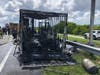 A trailer fire shut down the westbound lanes of Courtney Campbell Causeway just as late-afternoon commuters were headed home Monday. 