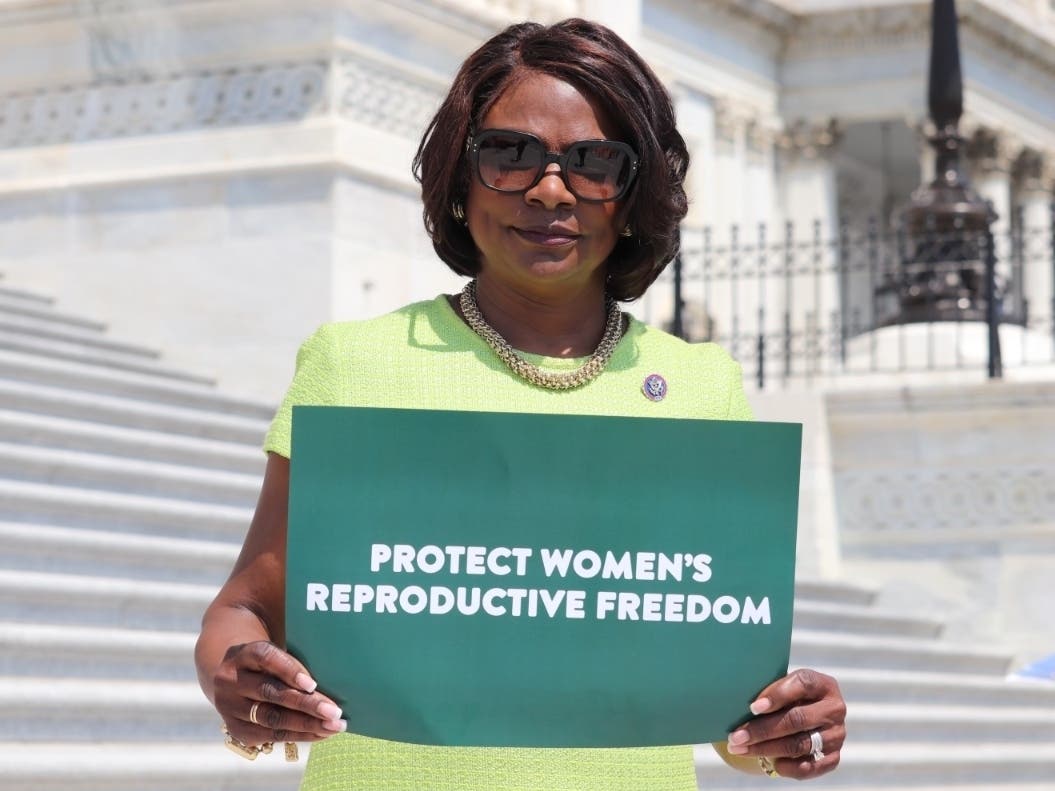 U.S. Rep. Val Demings, D-Orlando, prepares to vote on House measures to soften the impact of the Supreme Court's decision to overturn Roe v. Wade.