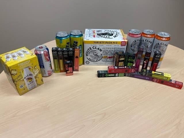 Out of 31 businesses receiving a surprise visit from the Largo police, 17 were selling alcohol or tobacco to minors, said police.