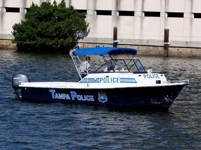 Tampa police are investigating a body found in the water on the south side of the Courtney Campbell Causeway. 