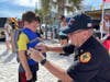 The fire rescue, in cooperation with Safe Kids Worldwide​, fitted children with life jackets provided by the Pinellas County Emergency Medical Services & Fire Administration​. 