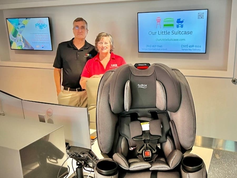 Owners Keith and Becky Buckingham of Plant City thought the idea would help alleviate stress for parents traveling with their kids. 