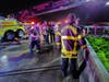 A man is in stable condition at a trauma center after leaping off an overpass into the Little Manatee River to avoid being struck by a car involved in a three-car pileup.