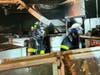 There were no injuries, but an apartment complex maintenance office was destroyed by fire early Thursday morning due to an electrical problem.