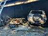 Hillsborough County Fire Rescue was called to a home at 9614 Laurel Ledge Drive Saturday at 4:18 and found heavy smoke and flames shooting from the garage. 