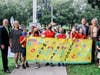 Joining Mayor Jane Castor on Walk to School Day was Hillsborough County Superintendent Addison Davis, representatives of the program's sponsor, BayCare, and members of the Grady Elementary PTA.
