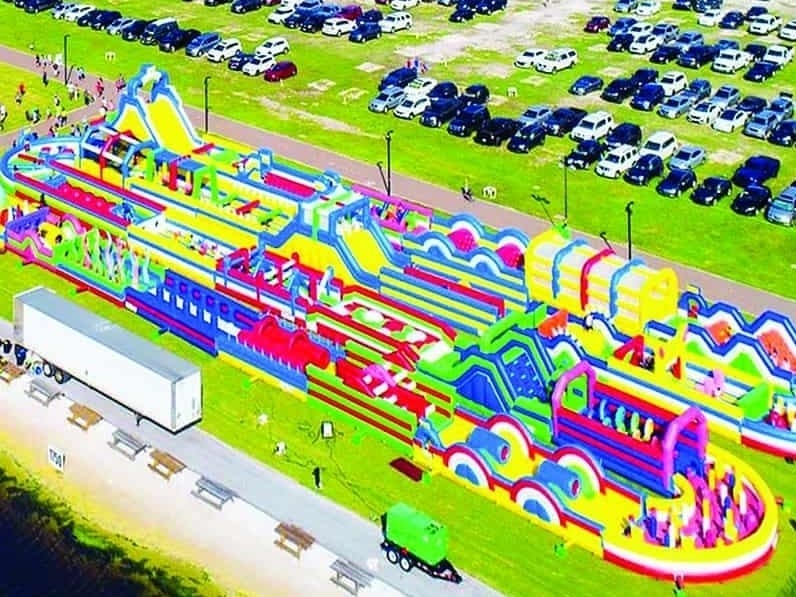Guinness-Certified World's Largest Bounce House Inflates In Tampa ...