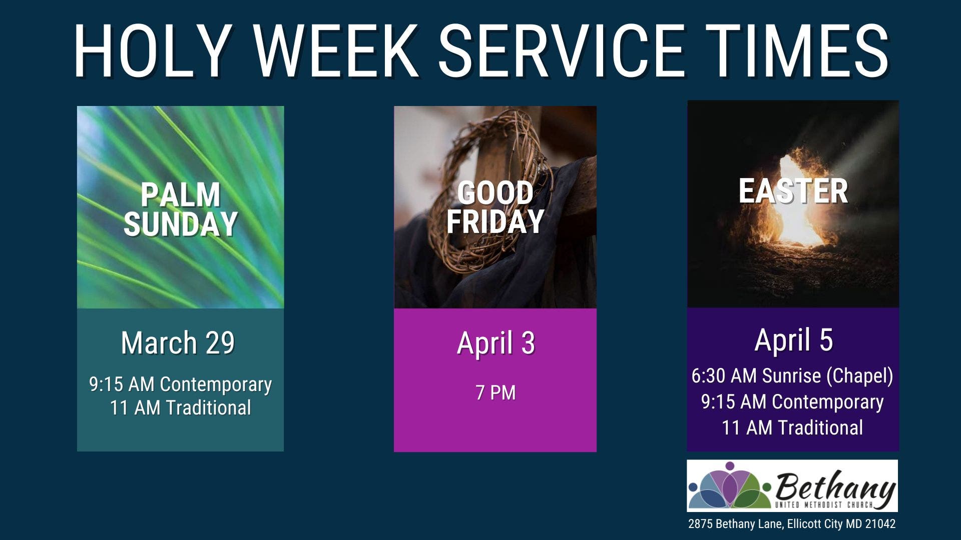 Holy Week Services