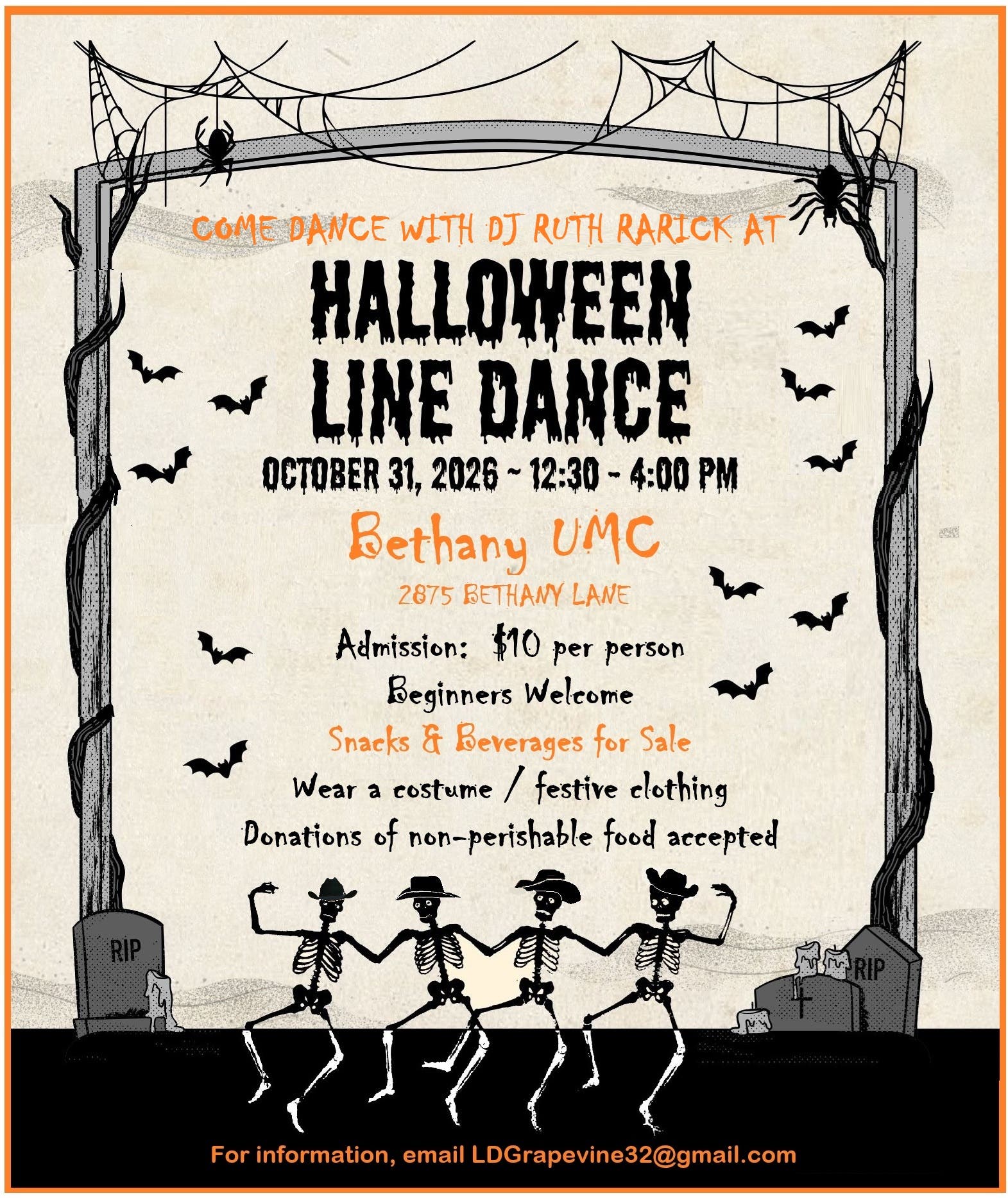 Halloween Line Dance Fundraiser