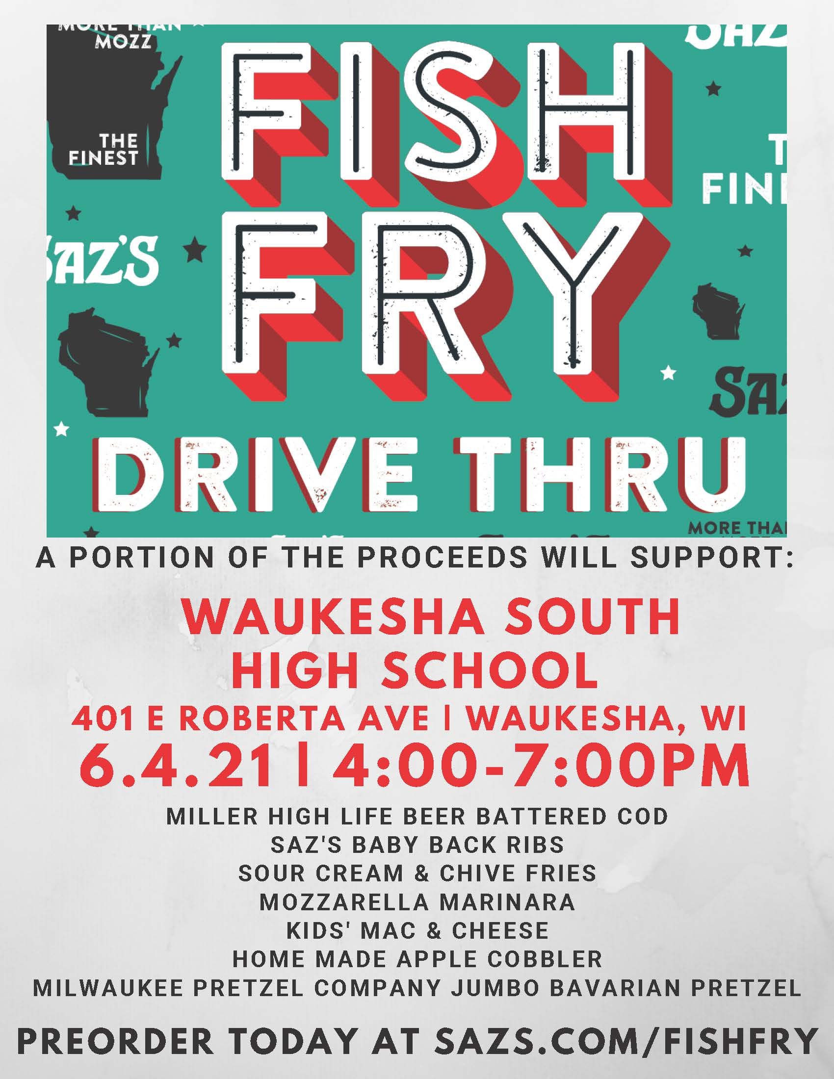 Jun 4 Drive Thru Fish Fry Friday 6 4 Support Waukesha South Hs Waukesha Wi Patch