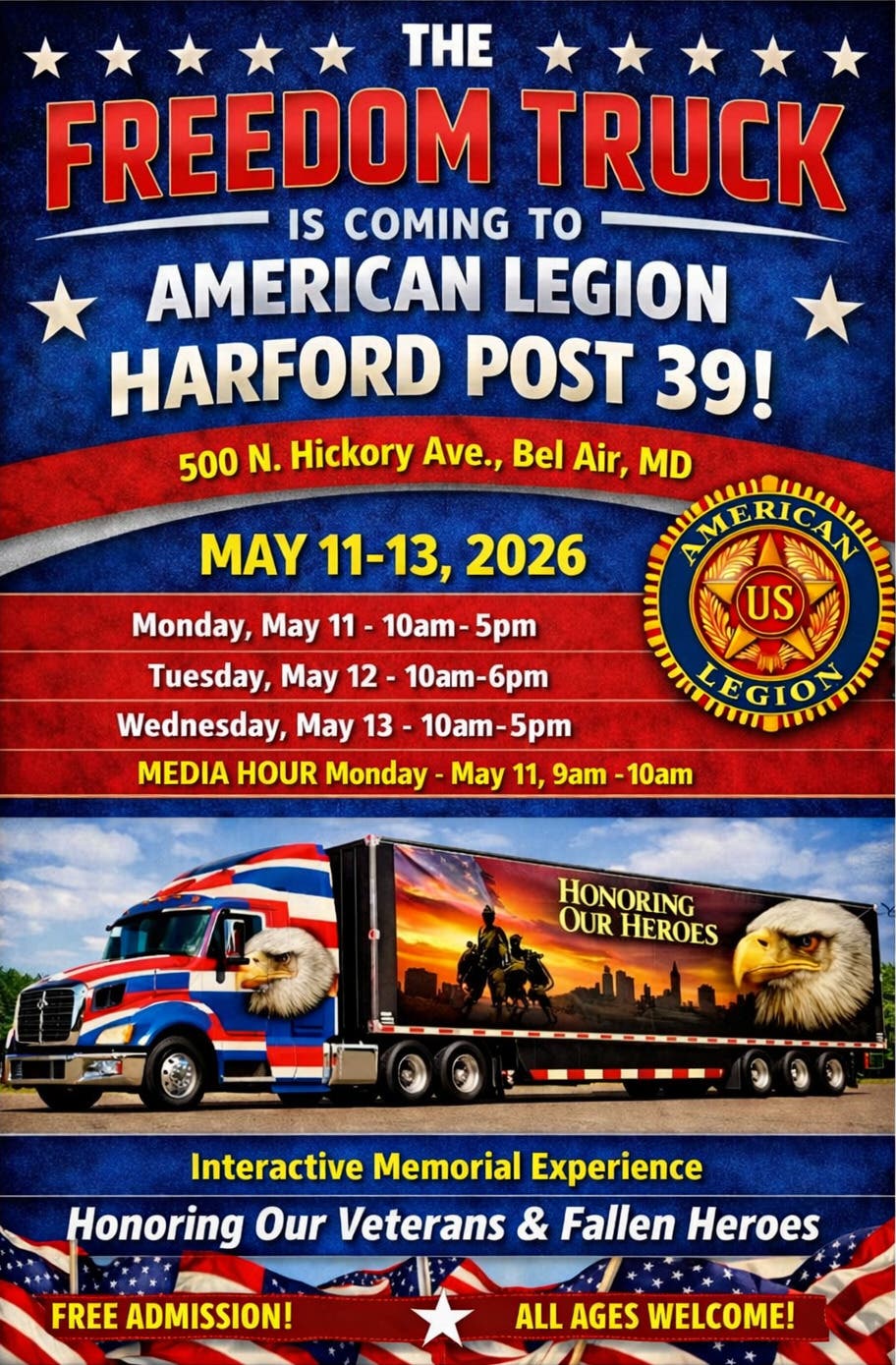 Freedom Truck - American Legion Post 39