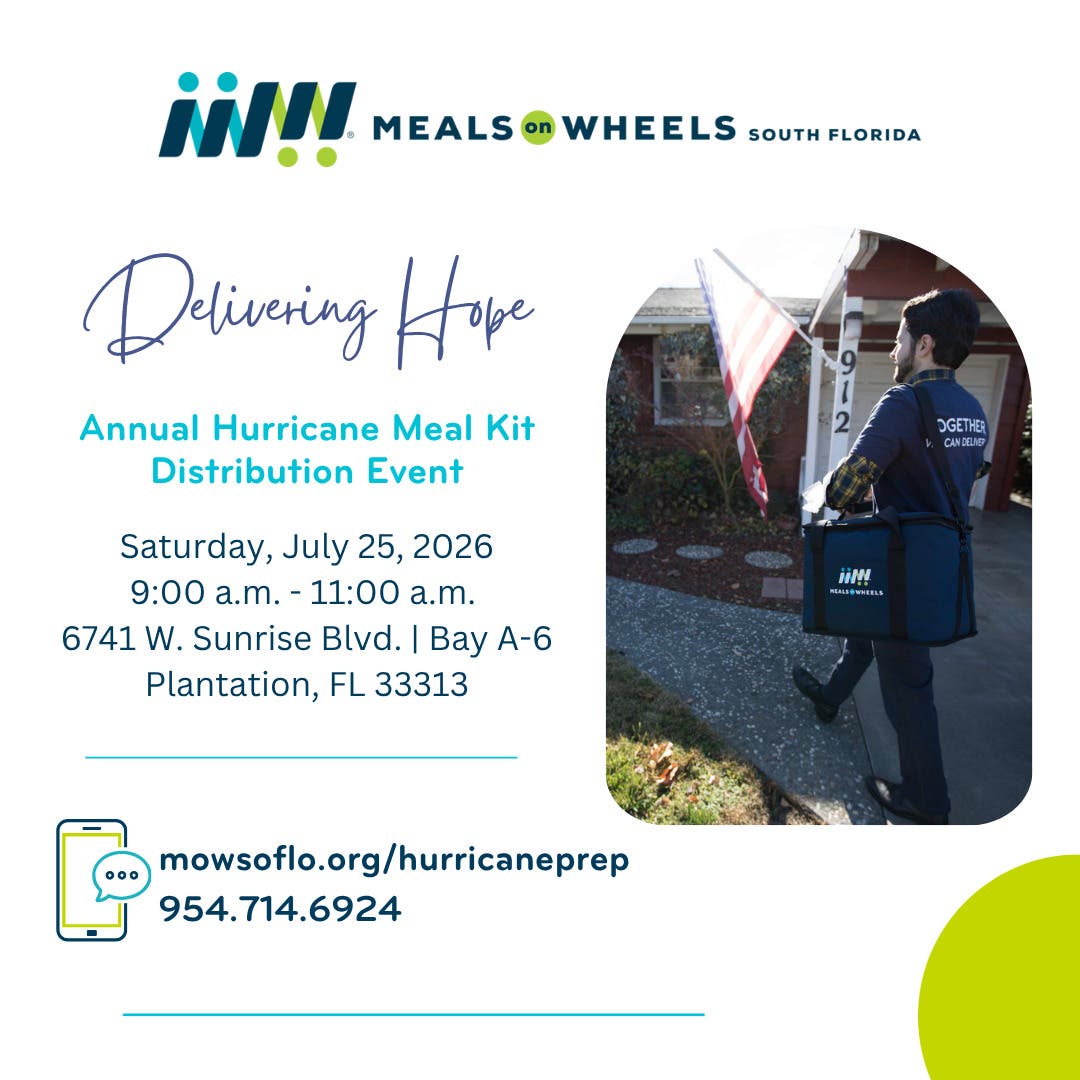 Supporting Seniors: Meals on Wheels South Florida Preps Clients for Hurricane Season