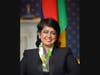 Former President of Mauritius Ameenah Gurib-Fakim delivers remarks, stressing that "If we all make the pledge of conscience-driven actions, we will finally deliver on the UN Sustainable Development Goals.”