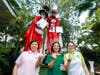 FOWPAL members invited Moko Jumbie performers to endorse the Declaration of Transparency and Integrity.
