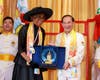 H.E. Dame Cynthia A. Pratt, Governor-General of The Bahamas, receives the FOWPAL Peace Bell Award in recognition of her distinguished service and enduring dedication to national unity, public welfare, and civic engagement.
