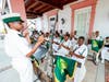 The Royal Bahamas Defence Force Band offers a moving musical tribute, lending depth and dignity to the historic occasion. 

