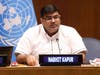 Dr. Nabhit Kapur, Permanent Observer of WSA to the United Nations, delivers remarks. Dr. Kapur and Dr. Hong, Tao-Tze, President of FOWPAL, have worked together to promote conscience, transparency, integrity, and peace on various occasions. 