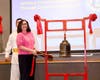 Paula Bradshaw, Member of the Legislative Assembly for South Belfast, Northern Ireland, rings the Bell of World Peace and Love. Her wish for peace is for all of us “to remember our common humanity and to live in peace for the betterment of us all.”
