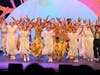 Tai Ji Men practitioners lead a joyous group finale dance, wishing the audience a conscience-driven, happy life.