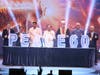 Dr. Hong, Tao-Tze, Zhang-men-ren (Grandmaster) of Tai Ji Men, center, and distinguished leaders, share warm smiles and thumbs-up gestures to express their unity in support of world peace and their shared hope for a harmonious future.