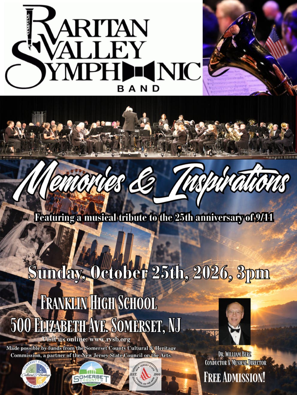 Raritan Valley Symphonic Band Fall Concert “Memories & Inspirations”