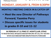 Pathways Forward meeting to be held on Monday January 8, from 6.30 p.m.  