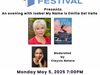 For our festival finale on Monday, May 5 at 7pm, join Isabel Allende, the beloved author of 'Eva Luna' and 'The House of the Spirits', as she graces the stage at Temple Ner Tamid to talk about her new book 'My Name is Emilia Valle'.
