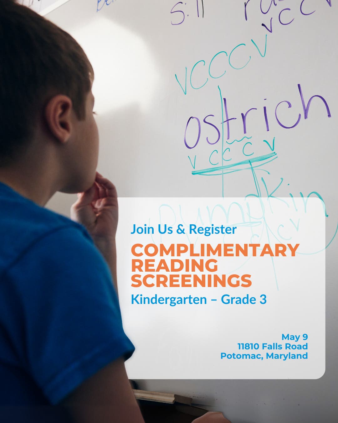 Complimentary Reading Screening for Kindergarten to Grade 3 Students