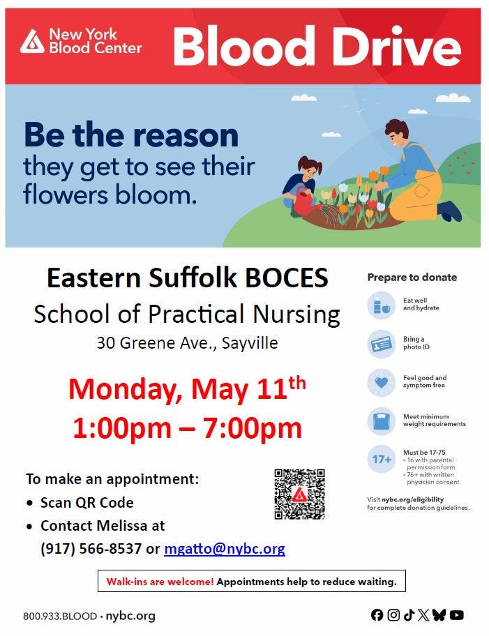 Blood Drive - Eastern Suffolk BOCES