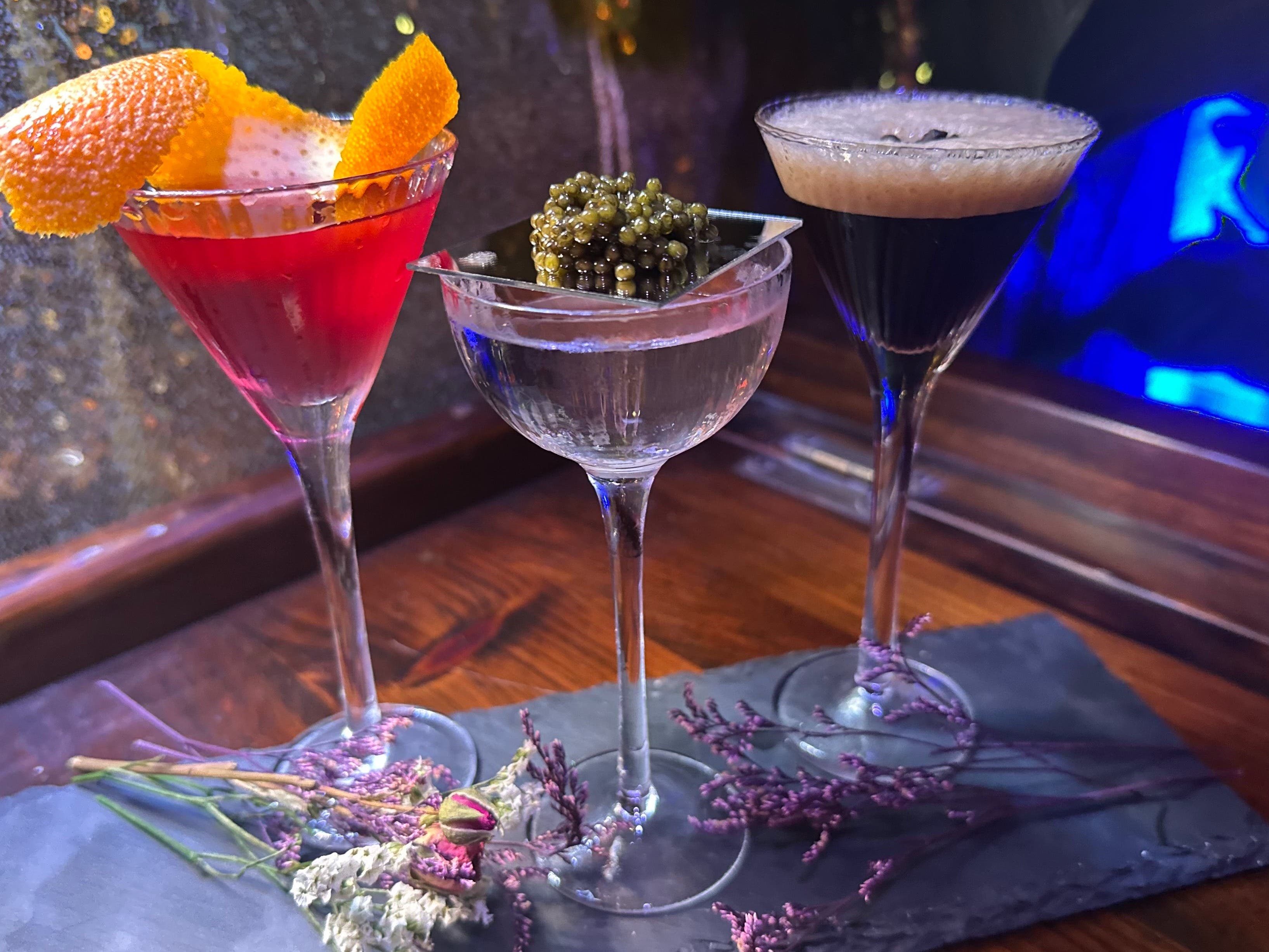 Martini Flights at The Dead Flamingo for National Martini Day