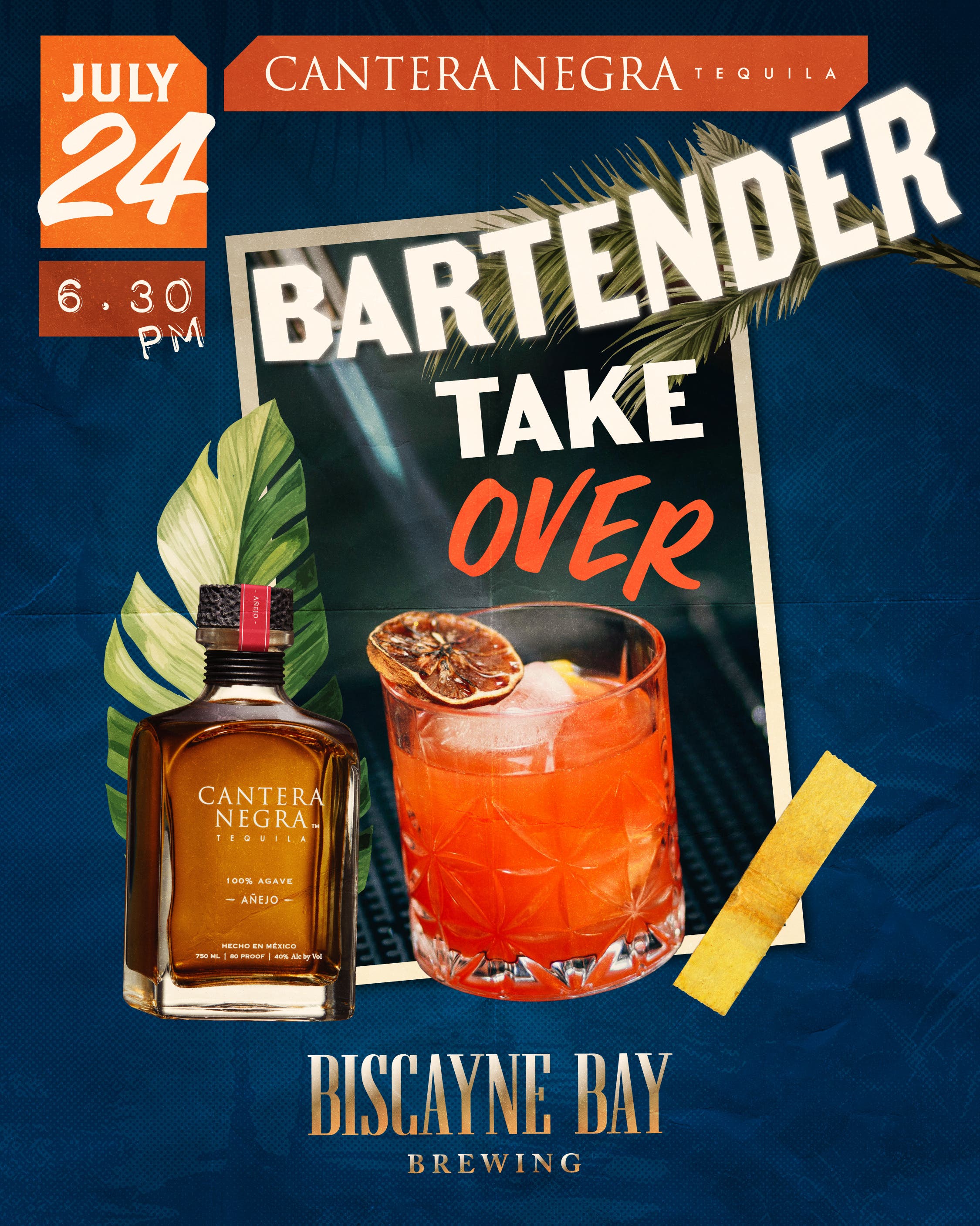 Cantera Negra Tequila Bartender Takeover at Biscayne Bay Brewing