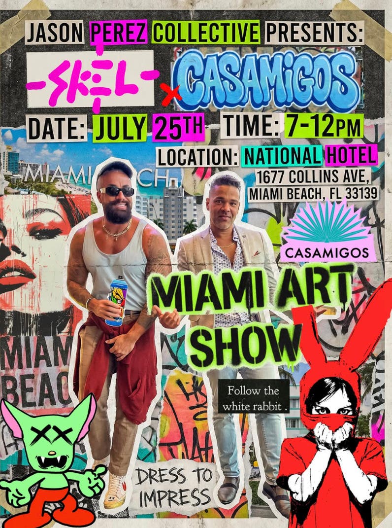 FREE Casamigos x SKEL Art Show at National Hotel Miami Beach