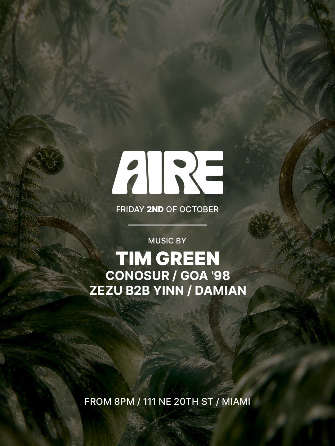 Tim Green Takes Over AIRE Miami This Friday