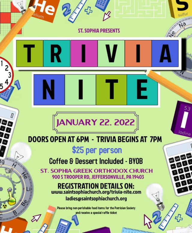 Jan 22 Trivia Nite 2022 Lower Providence PA Patch