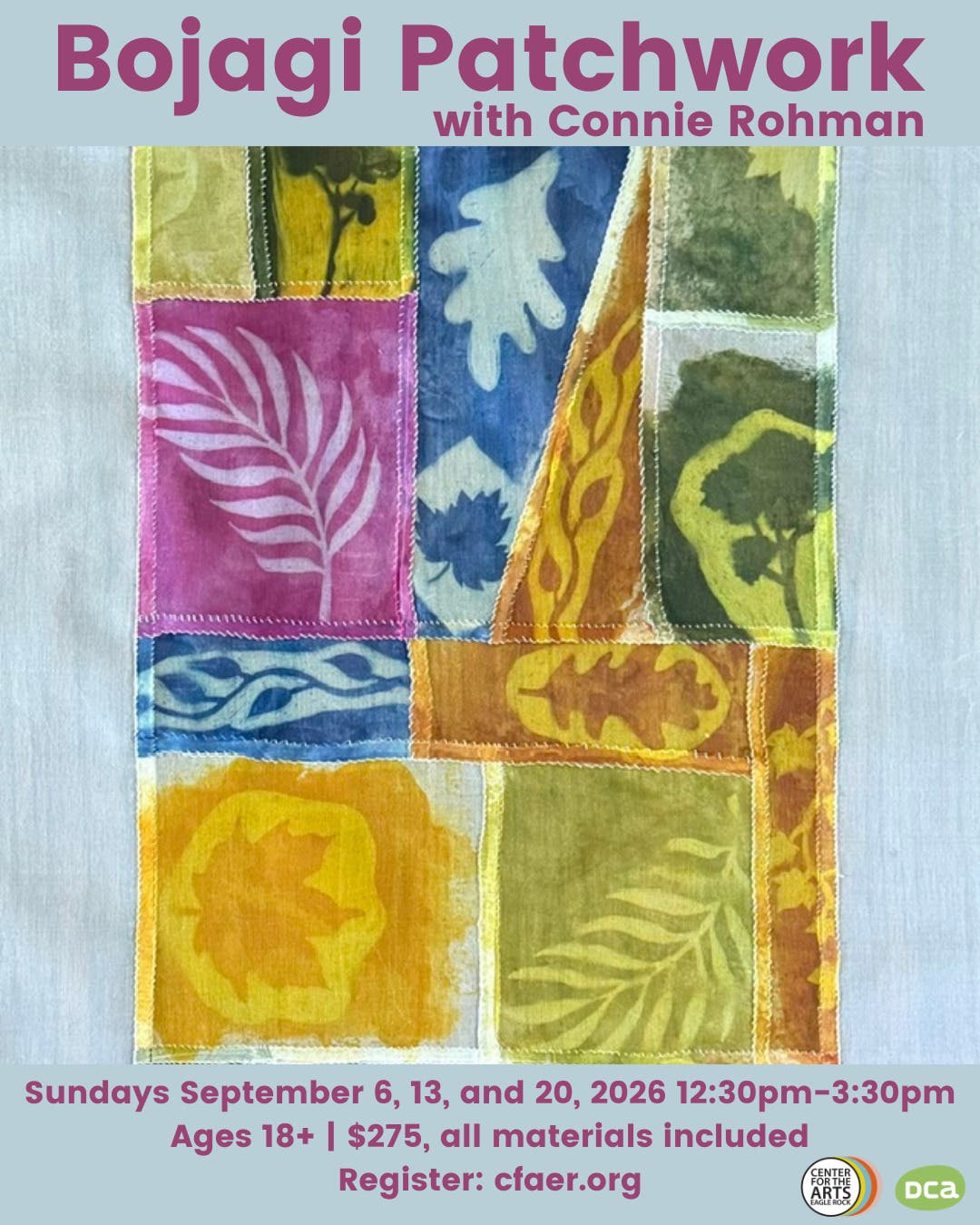 Bojagi Patchwork With Connie Rohman