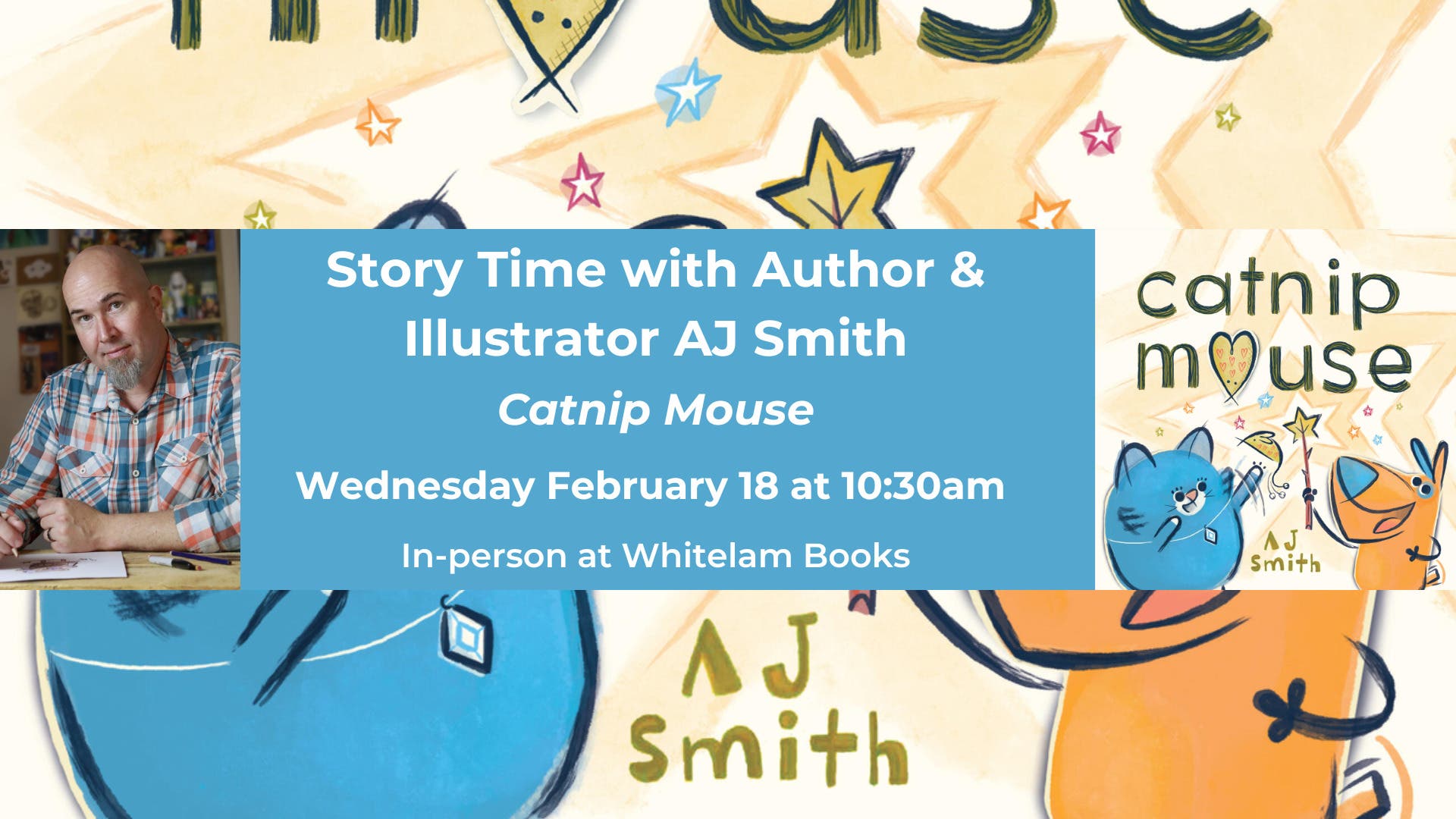 Whitelam Books to Host Story Time with Children’s Author & Illustrator AJ Smith