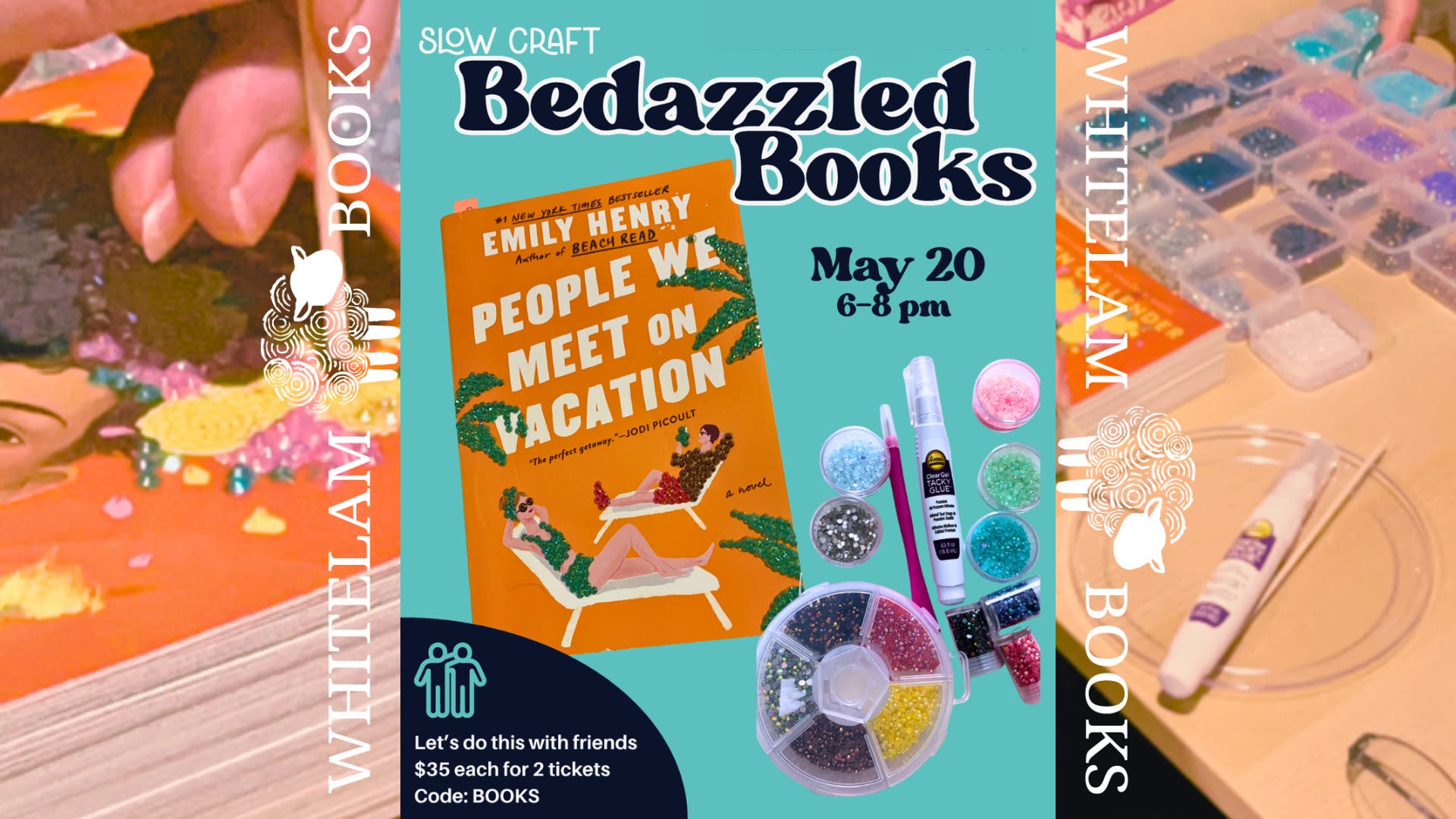 Whitelam Books to Host Bedazzled Books Workshop with Slow Craft
