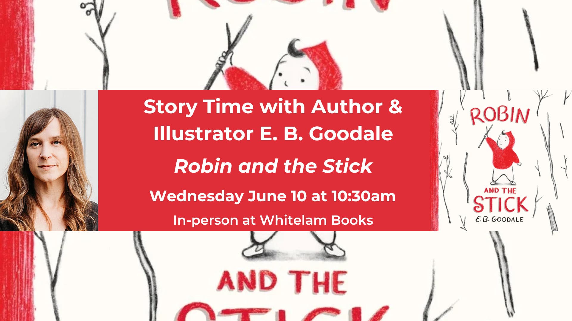 Whitelam Books to Host Author Story Time with E. B. Goodale
