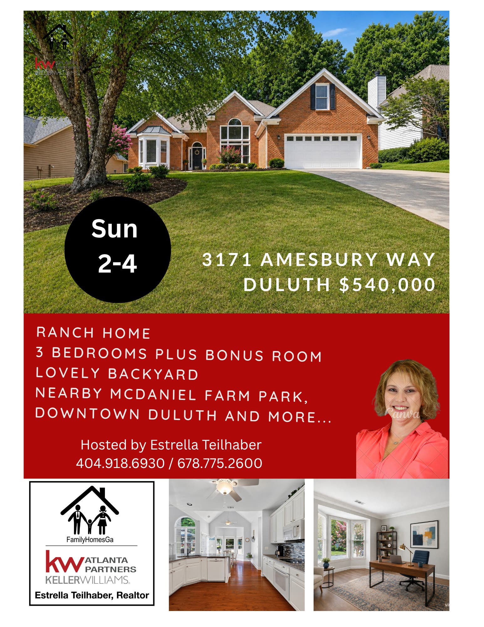 Ranch Home - $540,000 - Open House - Sunday 2-4 pm