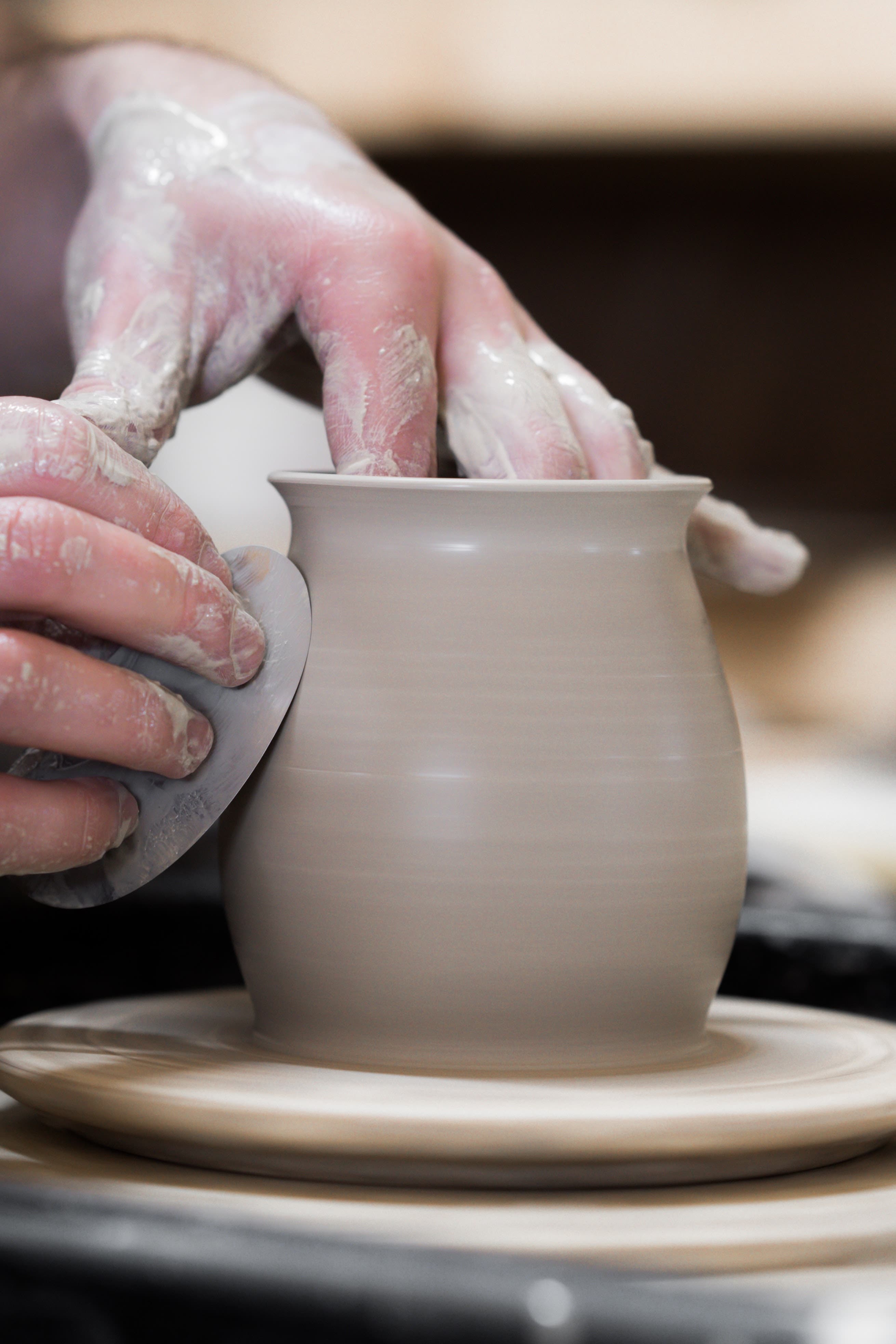 Adult Pottery on the Wheel: Beginner-Intermediate