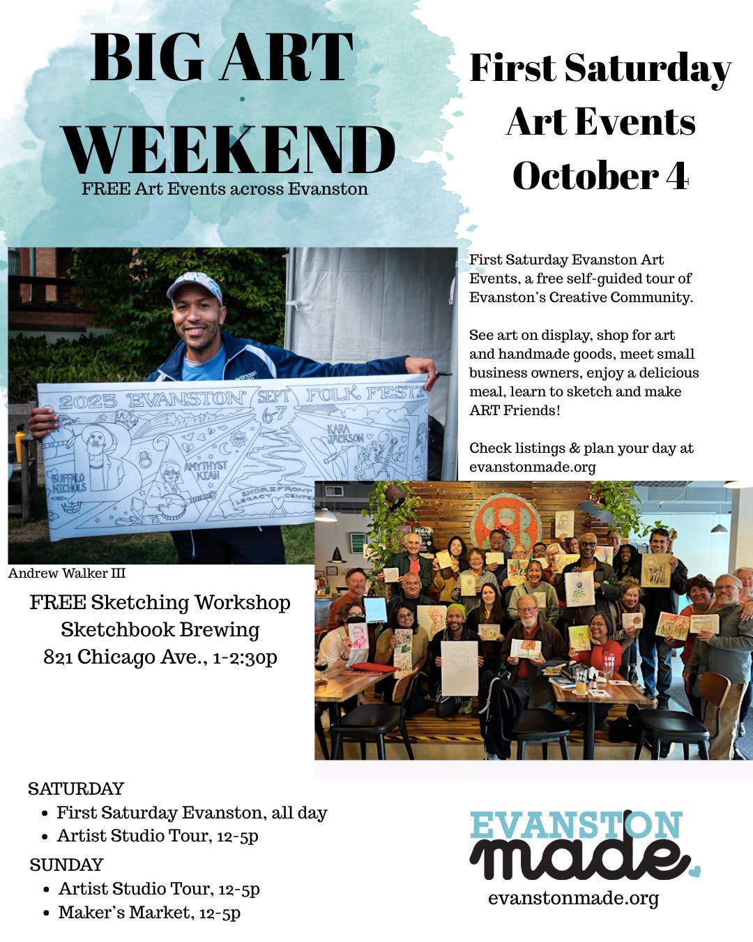 First Saturday Evanston Art Events