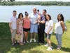 Christine Duff (second from right), HOW staff nurse, and her family. 